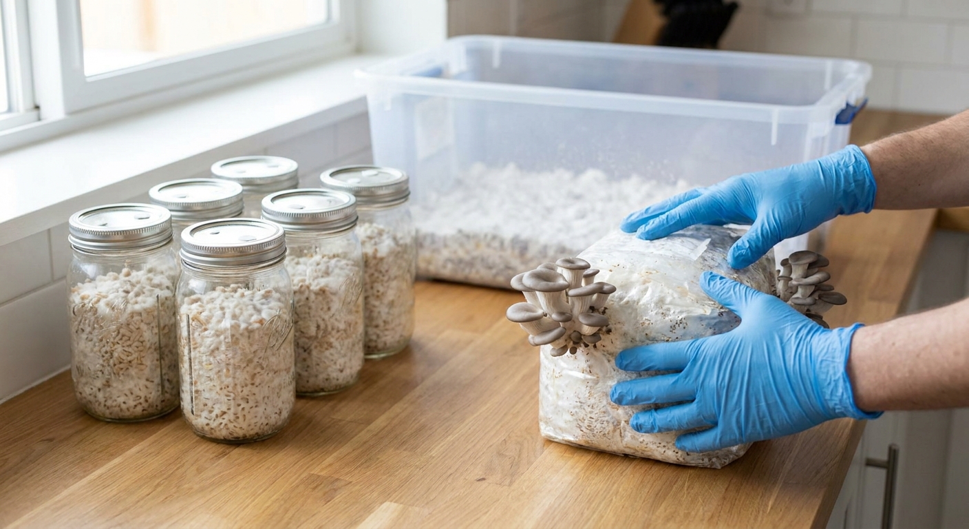 From Grain Jar to Fruiting Block: A Practical Spawn Workflow for Home Mycologists